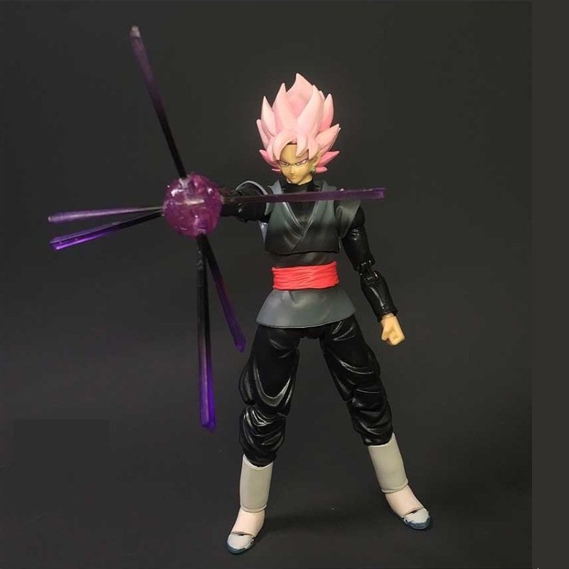 SHF Dragon-Balls Super Saiyan Son Goku Blalk Ver. Action Figure Articulated Joints Moveable Vinyl Figurine Doll Model Toys