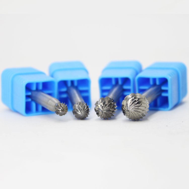 Customized Abrasive 1/8 2.35 Bur Bits Carbide Ball Shaped Burr Cemented Tungsten Carbide Rotary Burr for Wood Carving