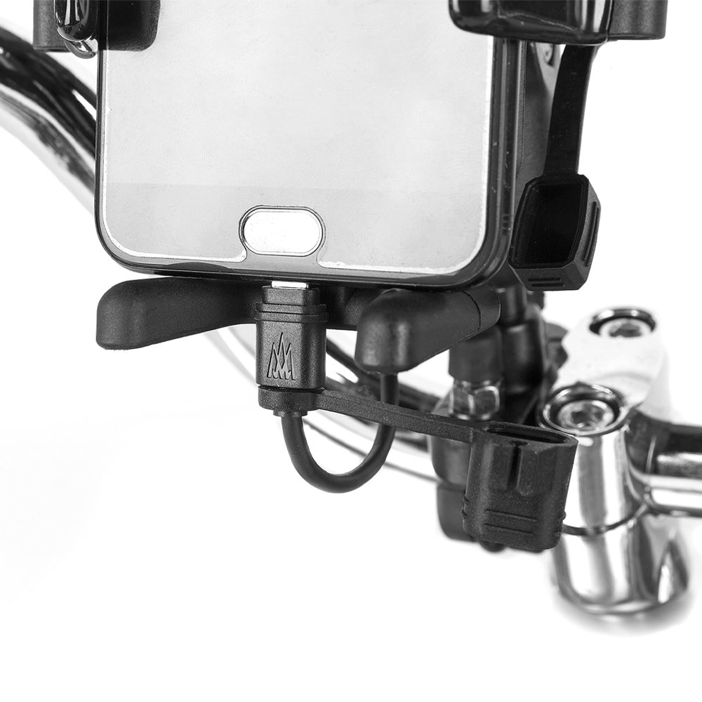 Motorcycle Osopro Universal Diverse Handlebar U-bolt Base Phone Mount Support Mobile Phone 360 Degree Rotating Black Aceeptable
