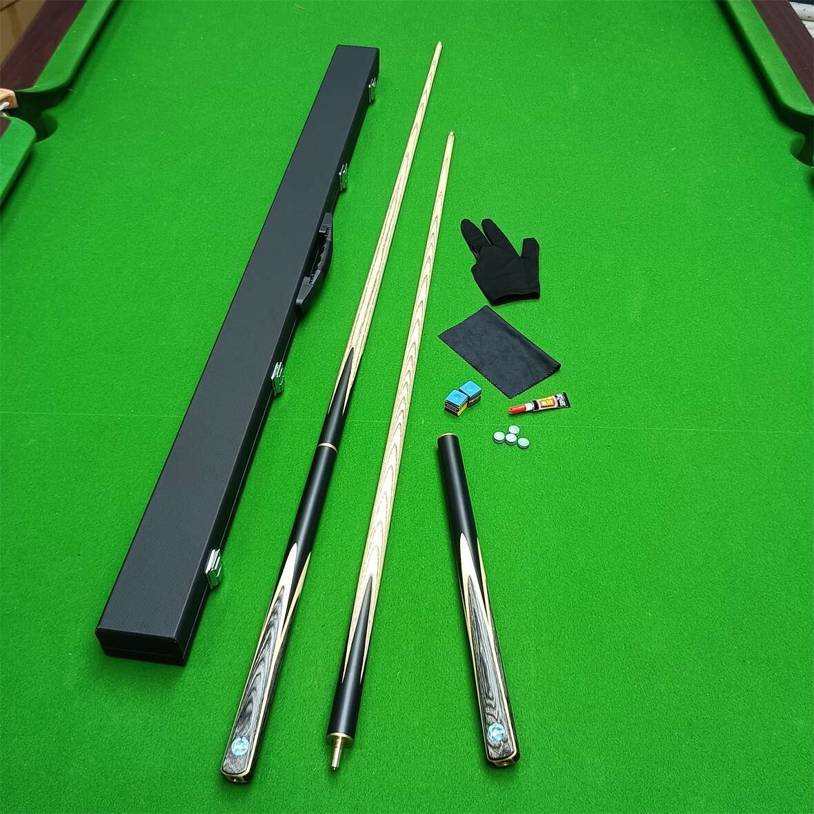 In Stock Hot Selling 10mm Tip Omin 3 / 4 Cue Sticks Handmade Billiards Snooker Cue With Extension and Case