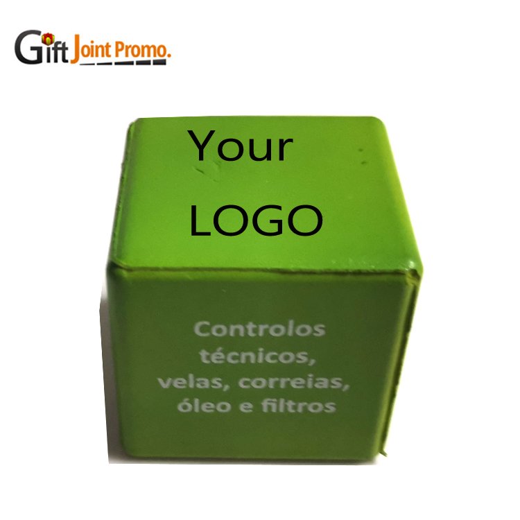Promotional Personalized LOGO PU Foam Stress Relief Cube Ball Anti Stress Cube