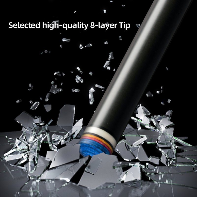 KONLLEN Carbon Fiber Billiard Pool Cue Stick Shaft Multiple Joints 12.4mm Navigator Tip Cue Stick Shaft