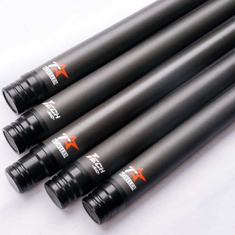 KONLLEN Carbon Fiber Billiard Pool Cue Stick Shaft Multiple Joints 12.4mm Navigator Tip Cue Stick Shaft