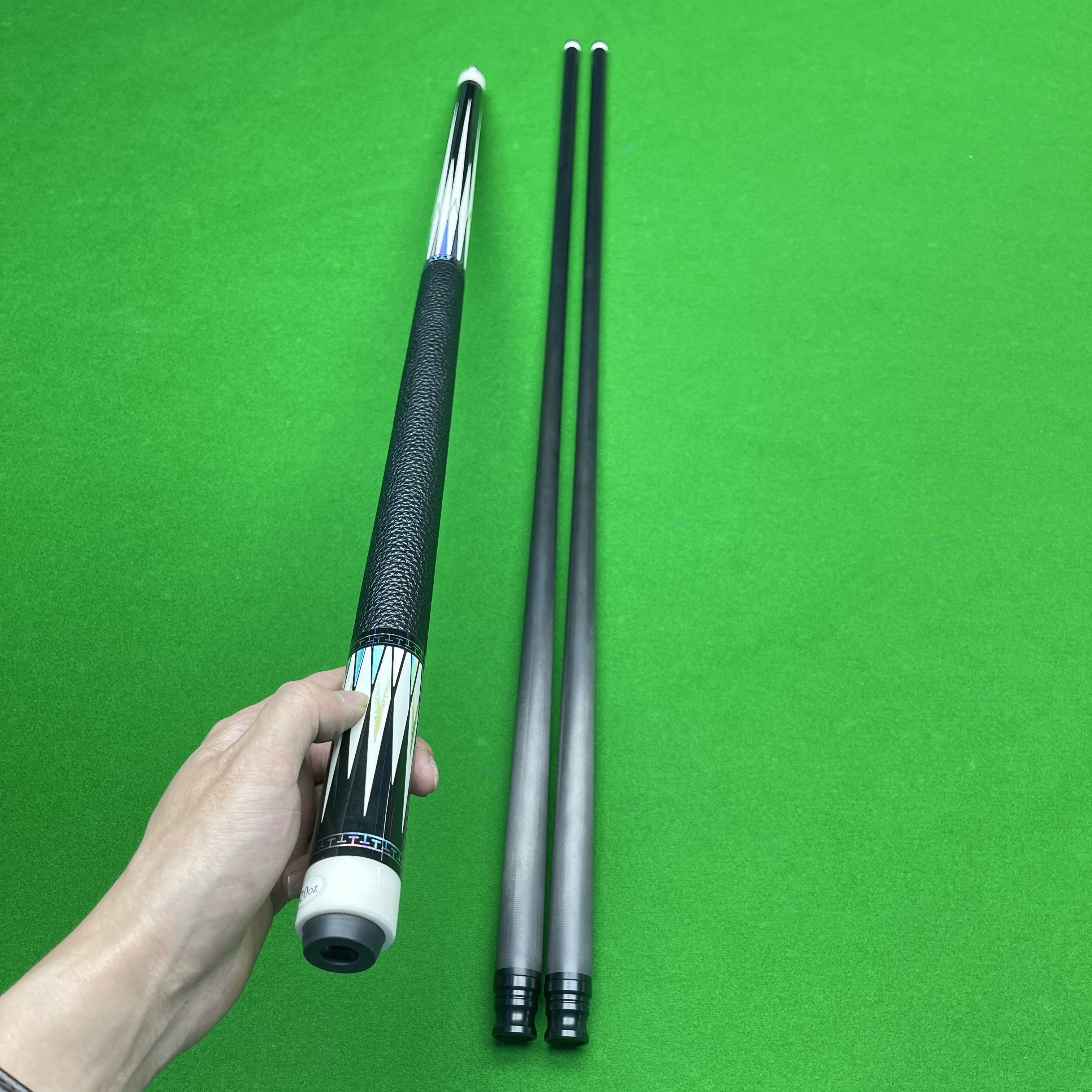 Carbon Fiber Pool Cue Shafts With 3/8-10 Joint Low Deflection Protaper Pool Cue Shaft