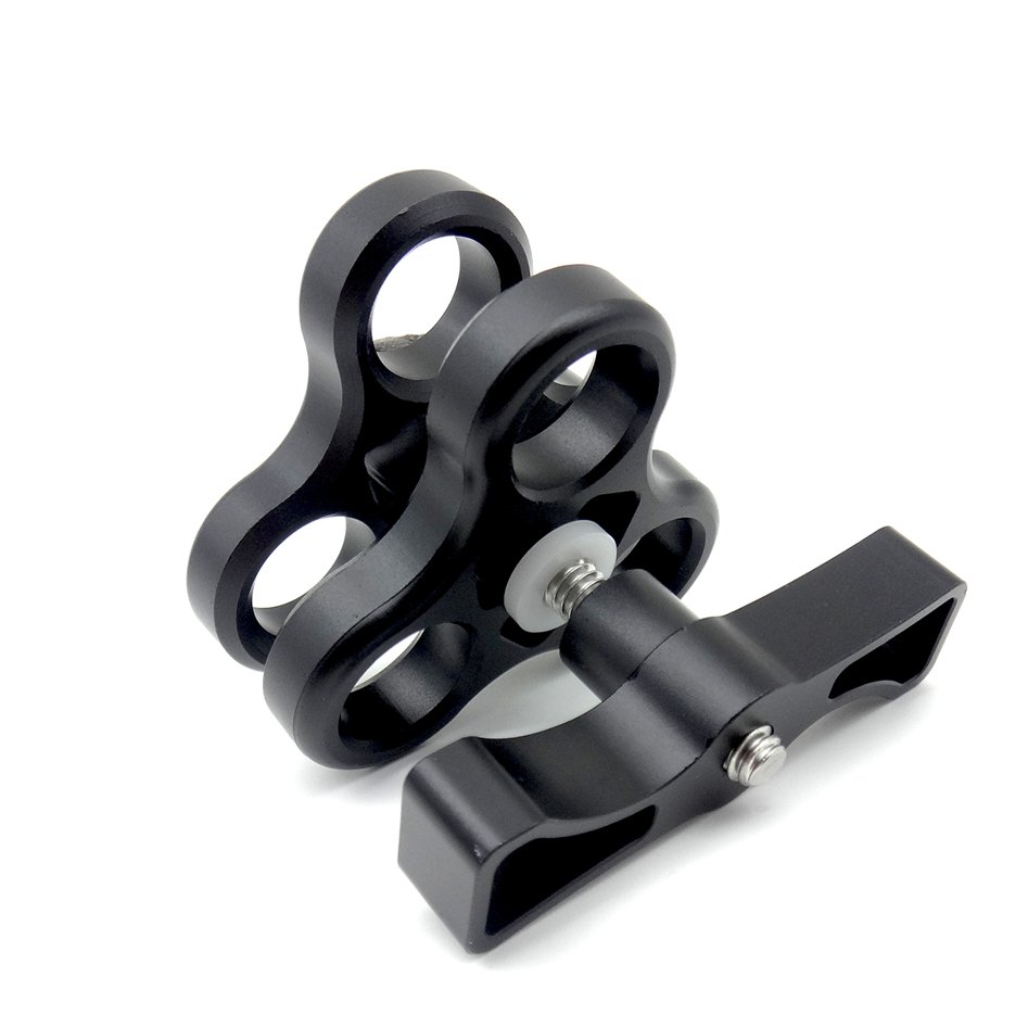 Severe Cold Aluminum Ball Joint Arms 3 Section Ball Joint Clamp Light Lamp Holder for Diving Underwater Photography Torch