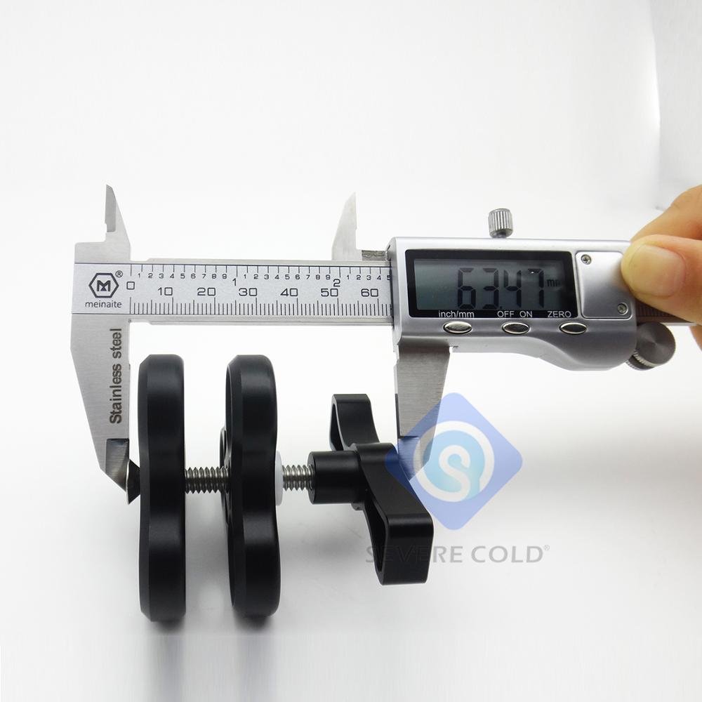 Severe Cold Aluminum Ball Joint Arms 3 Section Ball Joint Clamp Light Lamp Holder for Diving Underwater Photography Torch