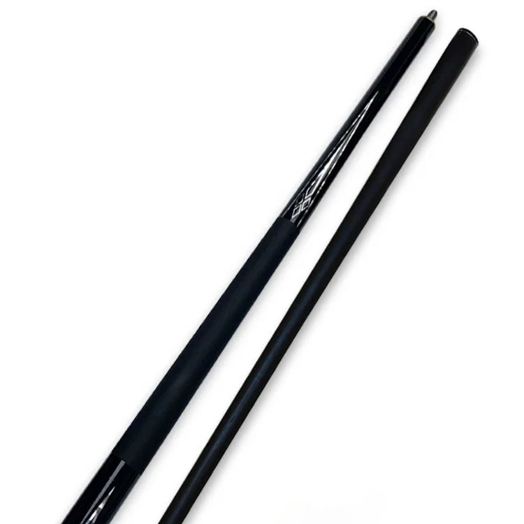 Carbon Black Cue Stick Billiard Black Eight Ball Cue Snooker Pool Cue Nine Ball Leather Handle Extension