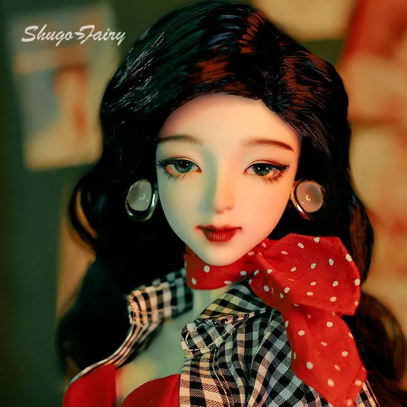 Rosetti 1/4 Retro Hong Kong Girl Style BJD Doll Joan Body with Big Chest Resin Ball-Jointed Mini Soft Toy Fullset Shugafairy_SH