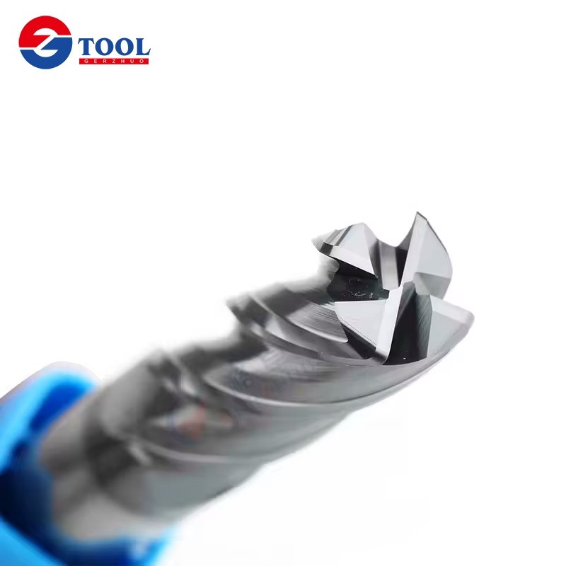 Solid Carbide 4 Flute Flat End Mills CNC Endmill Corner Radius Solid Carbide End Mill for CNC Cutting Milling Dia2-12mm