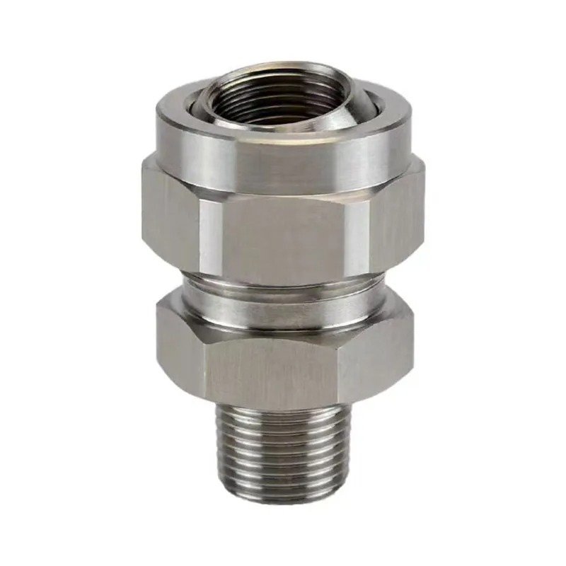 1/2 M rotating water spray nozzle adjustable direction nozzle stainless steel universal joint