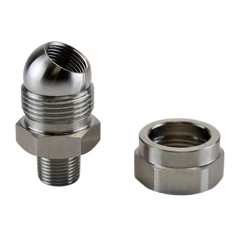 1/2 M rotating water spray nozzle adjustable direction nozzle stainless steel universal joint