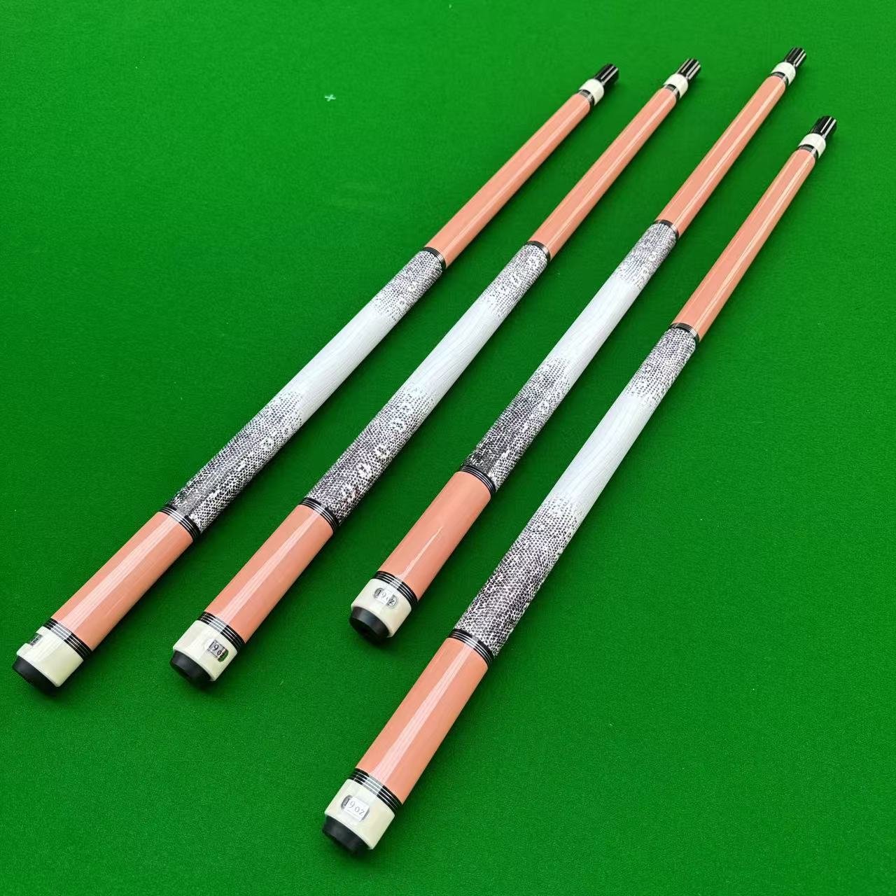 Wholesale High-quality Billiards Stick Lizard Skin 13mm pink Maple Cue Stick for Billiard
