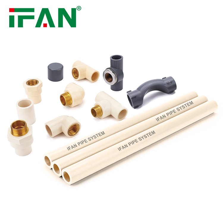 IFAN OEM ASTM 2846 Plastic CPVC Fitting Plumbing Material 1/2"-2" PVC Pipe Fittings Coupling Straight Socket Joint Connector