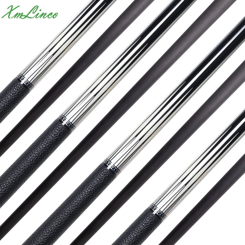 Xmlinco Billiard Pool Cue Carbon Fiber Shaft Real Leather Warp 1/2 Split Cue12.5mmTip Size High Technology High Grade Sticker
