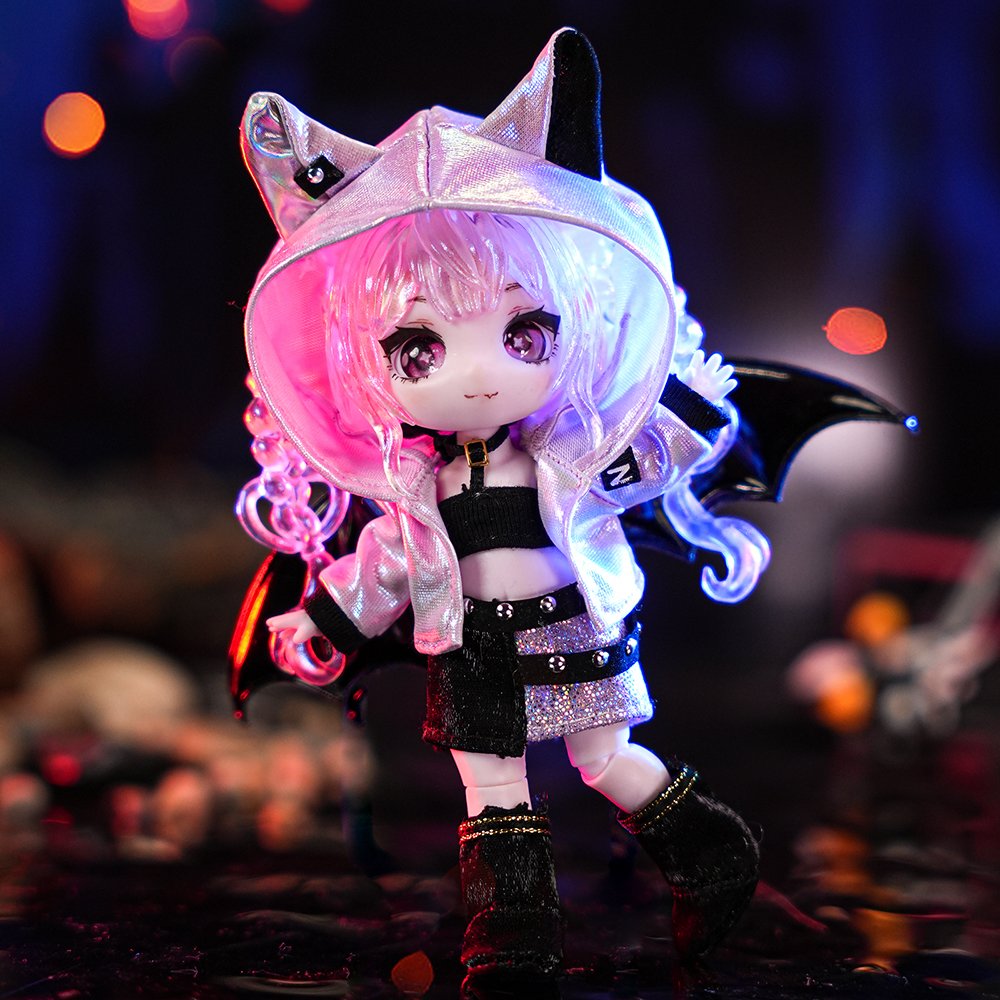 Maytree OB11 BJD Doll 13cm Full Set with Customizable Fashion Clothing for Ball-Jointed Dolls