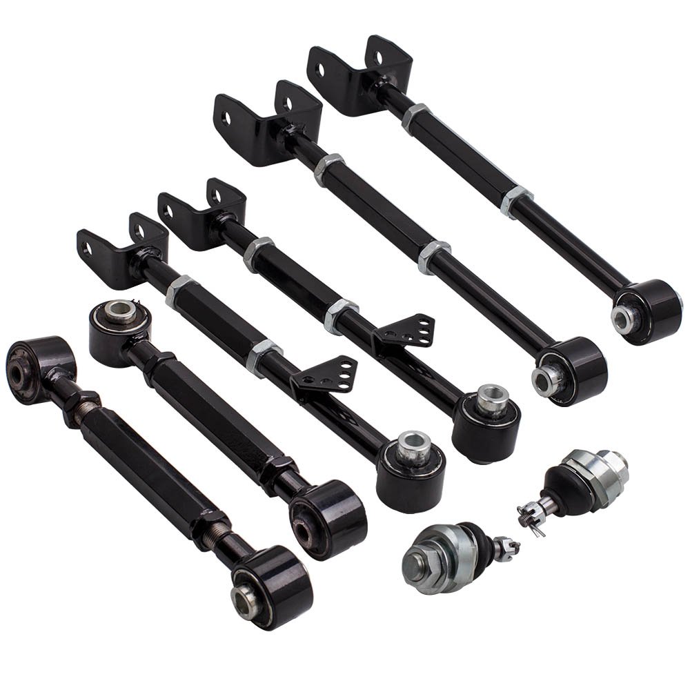 Rear Control Camber Arms Toe Kit + Front Lower Ball Joint for Honda Accord 2008-2013