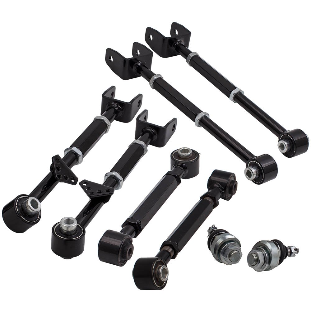 Rear Control Camber Arms Toe Kit + Front Lower Ball Joint for Honda Accord 2008-2013