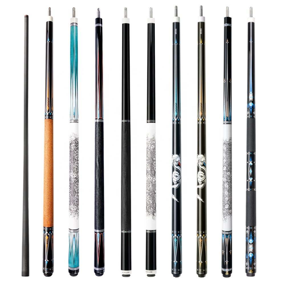 KONLLEN Carbon Fiber Pool Cue Stick Professional Cues (Full Carbon Technology Low Deflection Billiard Cue Stick,12.5mm,147cm)