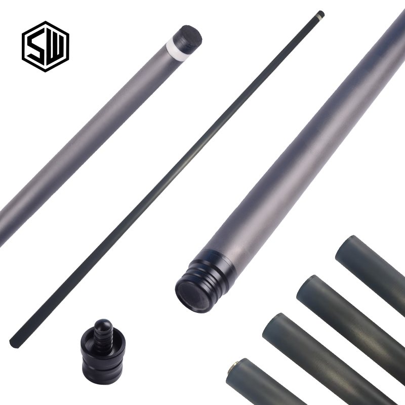 Low Defection Billiards Carbon Pool Cues 11.8mm 12.4mm 12.8mm 13mm Pro Taper Carbon Fiber Cue