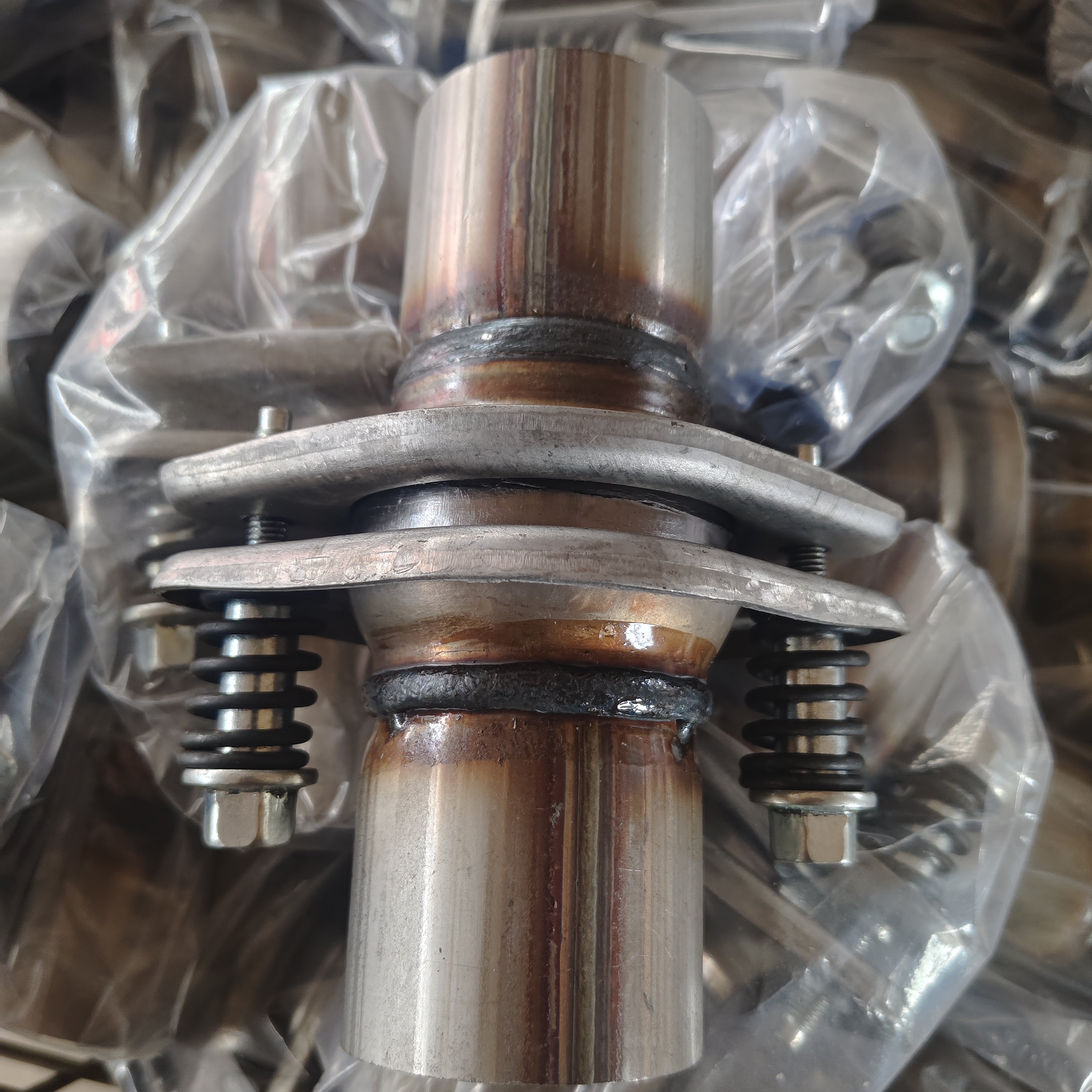 2 Inch 50.8mm Automotive Exhaust Ball Rolling Joints Spring Exhaust Spherical Joint for Exhaust Flexible Pipe