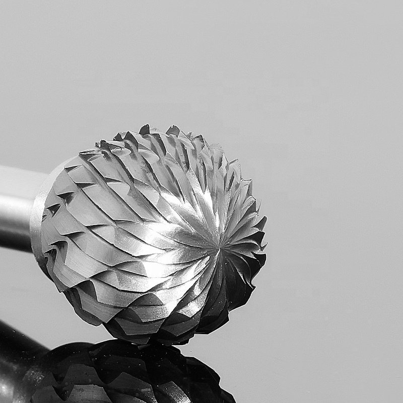 Tungsten Burrs D Type Carbide Bur Ball Nose Conical Rotary 6mm Ball Carbide Burr