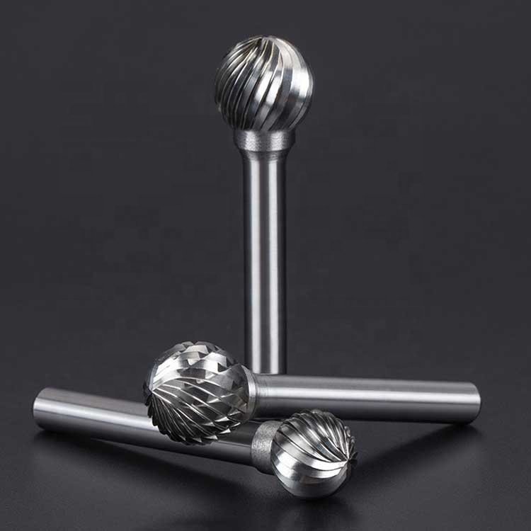 Tungsten Burrs D Type Carbide Bur Ball Nose Conical Rotary 6mm Ball Carbide Burr