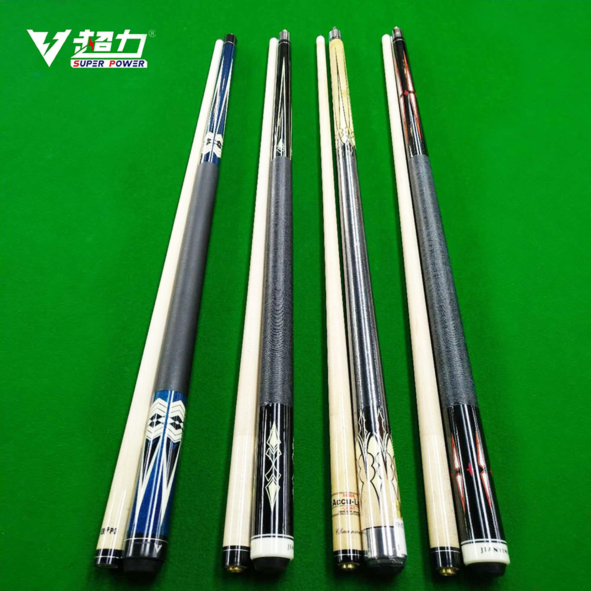 Customization Cheap Price Pool Cue 1/2 Joint Billiard Cue White Ash Snooker Cue