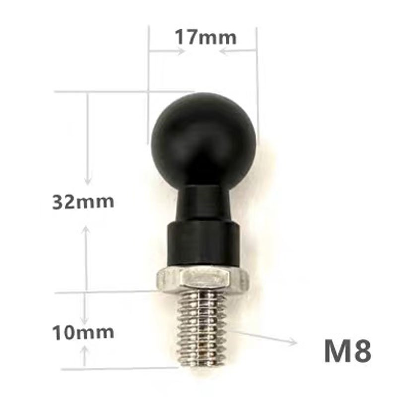 Customized jeep wrangler Mounting System M6 M8 M10 Screw 17mm 25mm 20mm Ball Mount Ram Ball Joint Adapter