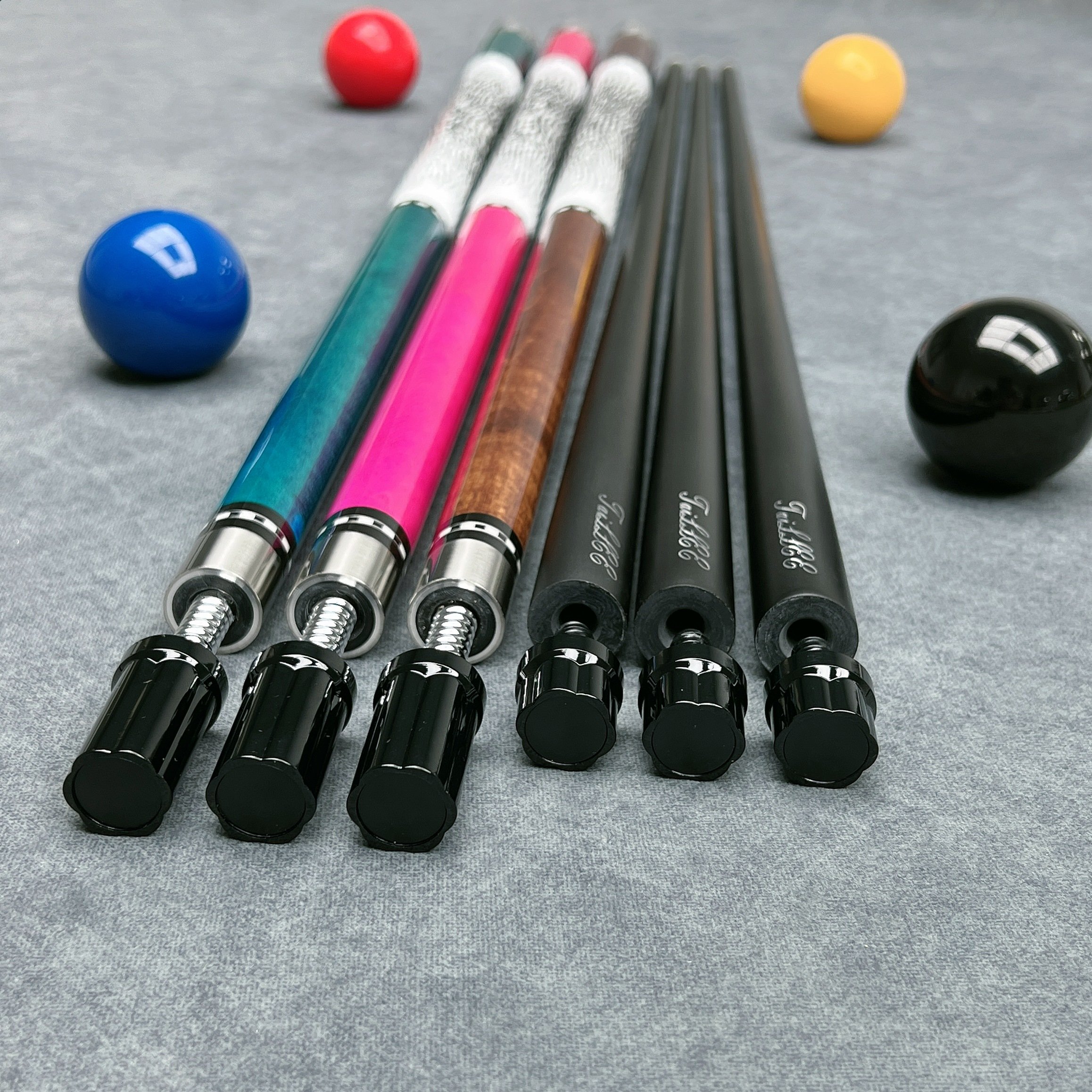 Customized Brand Logo Professional 10 11.5 13Mm Carbon Fibre growsport Pool Cue Stick Billiard