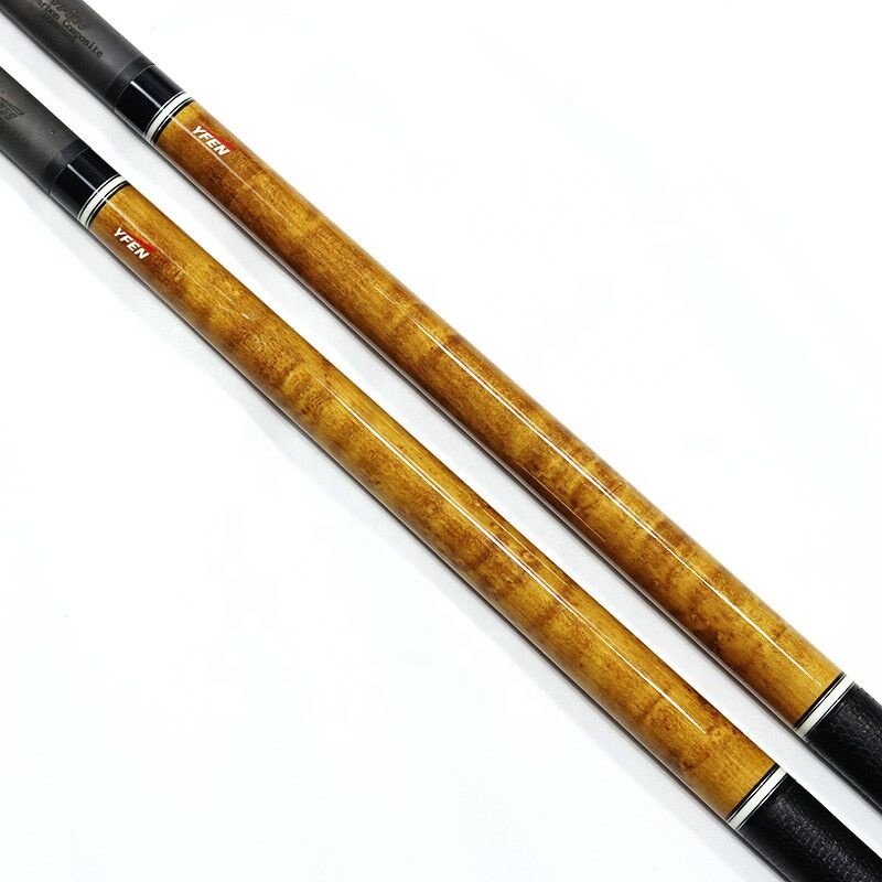 Superior Carbon Fiber Shaft Maple Wood Butt 12.5mm/11.5mm 1/2 Billiard Pool Cue With Extension