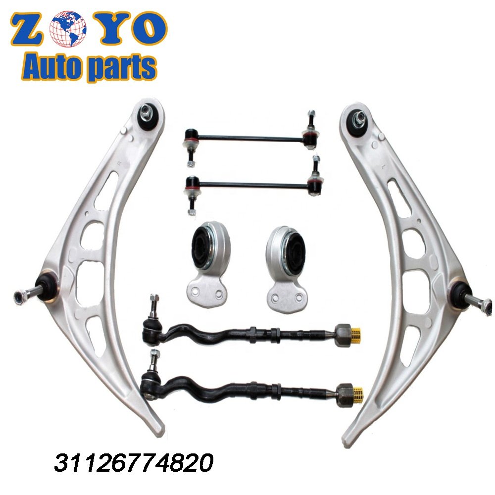 31126777851 31351095694 31122282122 Suspension Front Lower Control Arm Stabilizer Link Ball Joint Full Set for Bmw E46 Body Kit