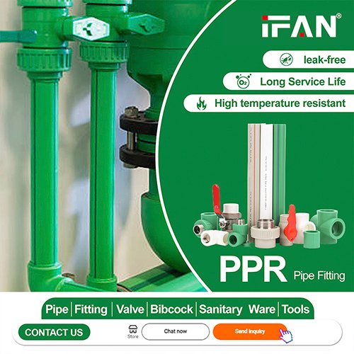 IFAN Plumbing Materials Manufactures Brass Insert Plastic Polypropylene Green ALL Types Ppr Pipe Fittings for Water Supply