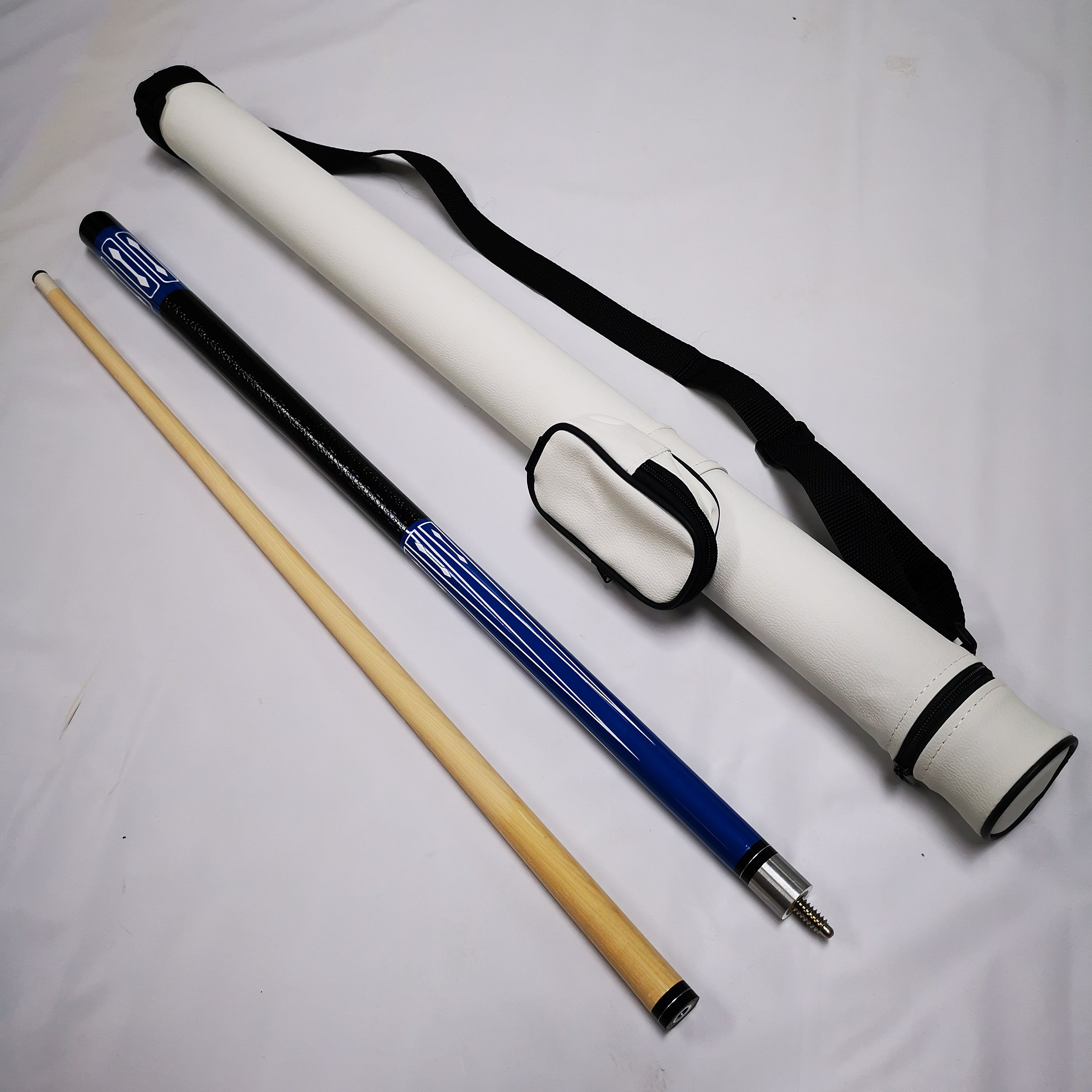 Different Combines 1/2-pc Billiard Pool Cue with White Color Cue Case Kit