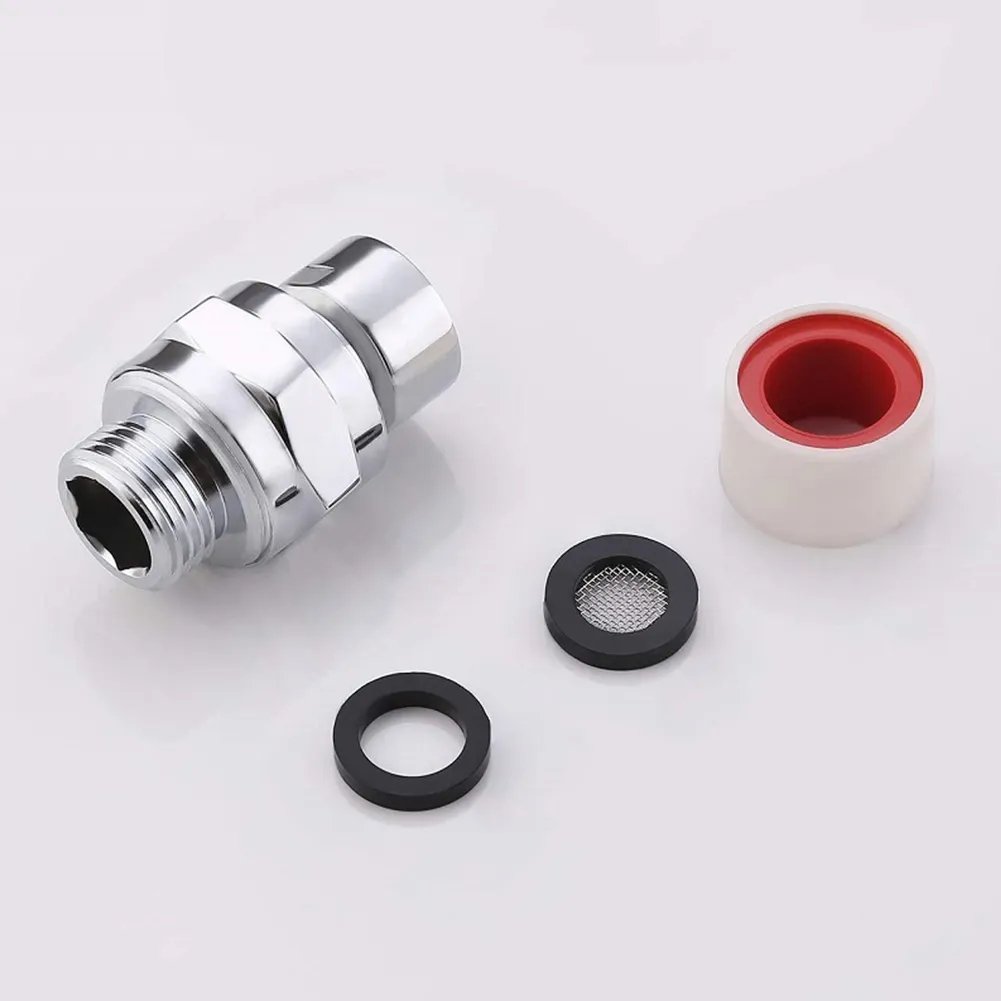 Bathroom Ball Joint Hardware Adjustable Angle Easy Install Swivel Adapter Shower Head Connector Rustproof Large Water Flow