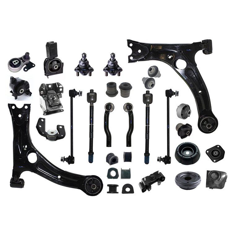 Free Shipping for Dodge Ram 1500 6pcs Front Upper Control Arm + Ball Joint + Tie Rod End