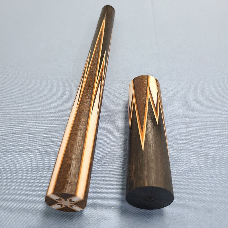 Xmlivet Half-finished 8pieces Splicing Golden Dragonal Scale Inlay Pool Cue Butt Sleeves Custom Billiard Sticks for Cue Makers