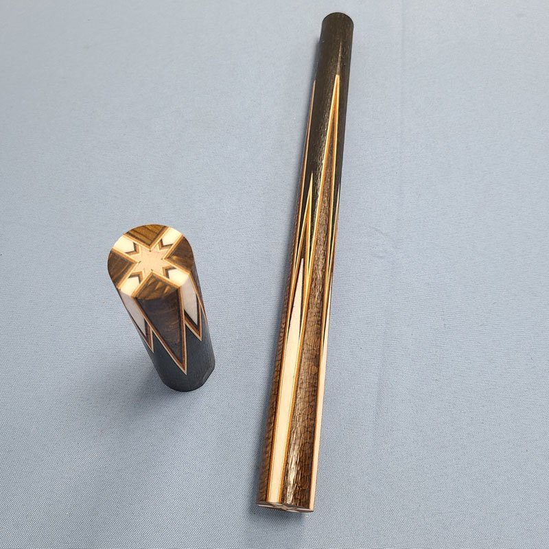 Xmlivet Half-finished 8pieces Splicing Golden Dragonal Scale Inlay Pool Cue Butt Sleeves Custom Billiard Sticks for Cue Makers