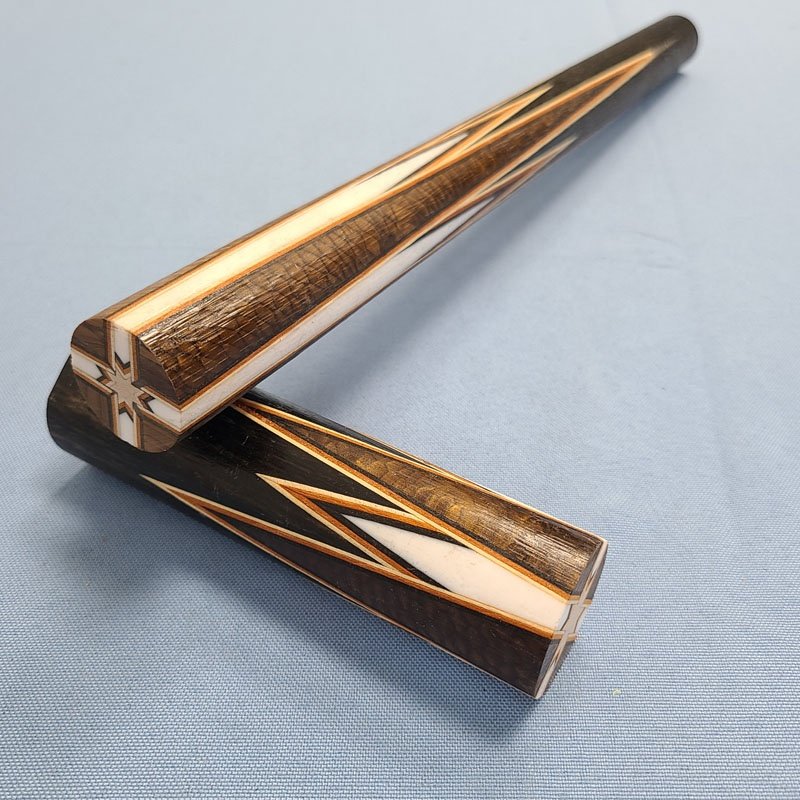 Xmlivet Half-finished 8pieces Splicing Golden Dragonal Scale Inlay Pool Cue Butt Sleeves Custom Billiard Sticks for Cue Makers