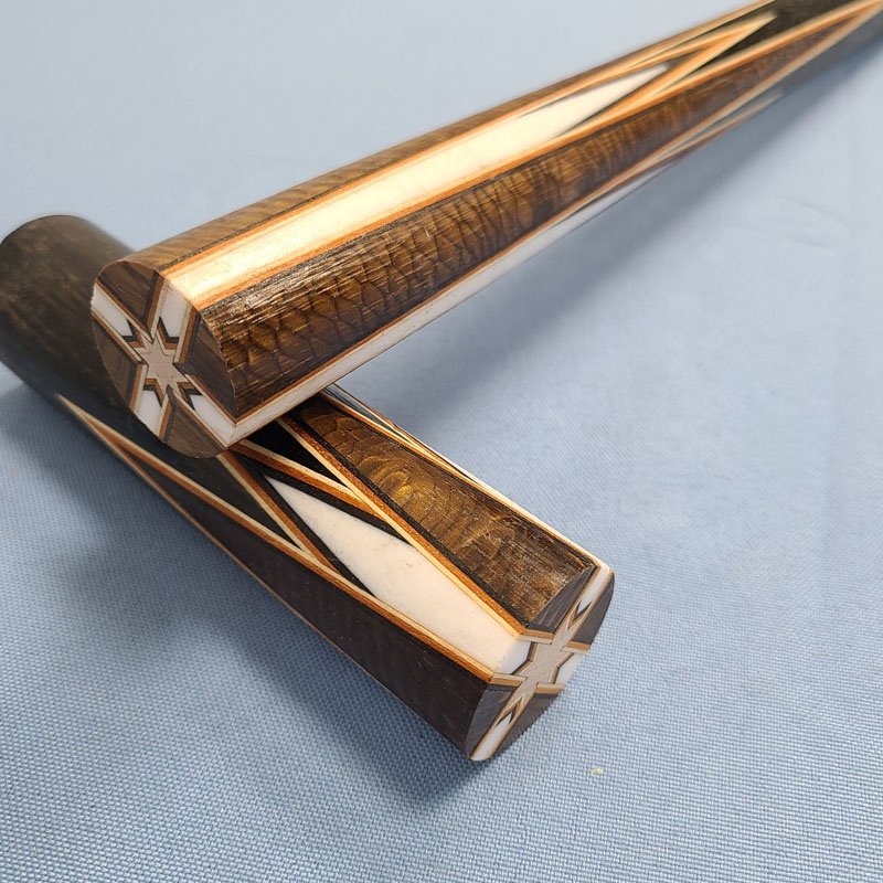Xmlivet Half-finished 8pieces Splicing Golden Dragonal Scale Inlay Pool Cue Butt Sleeves Custom Billiard Sticks for Cue Makers