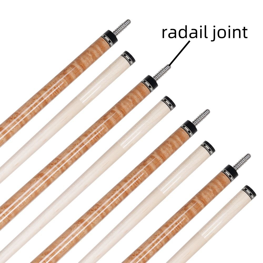 Xmlinco Hot Selling Billiard Cue Lizard Leather Original Wood 12.5mm Tip Size Hard Maple Shaft 58 Inches
