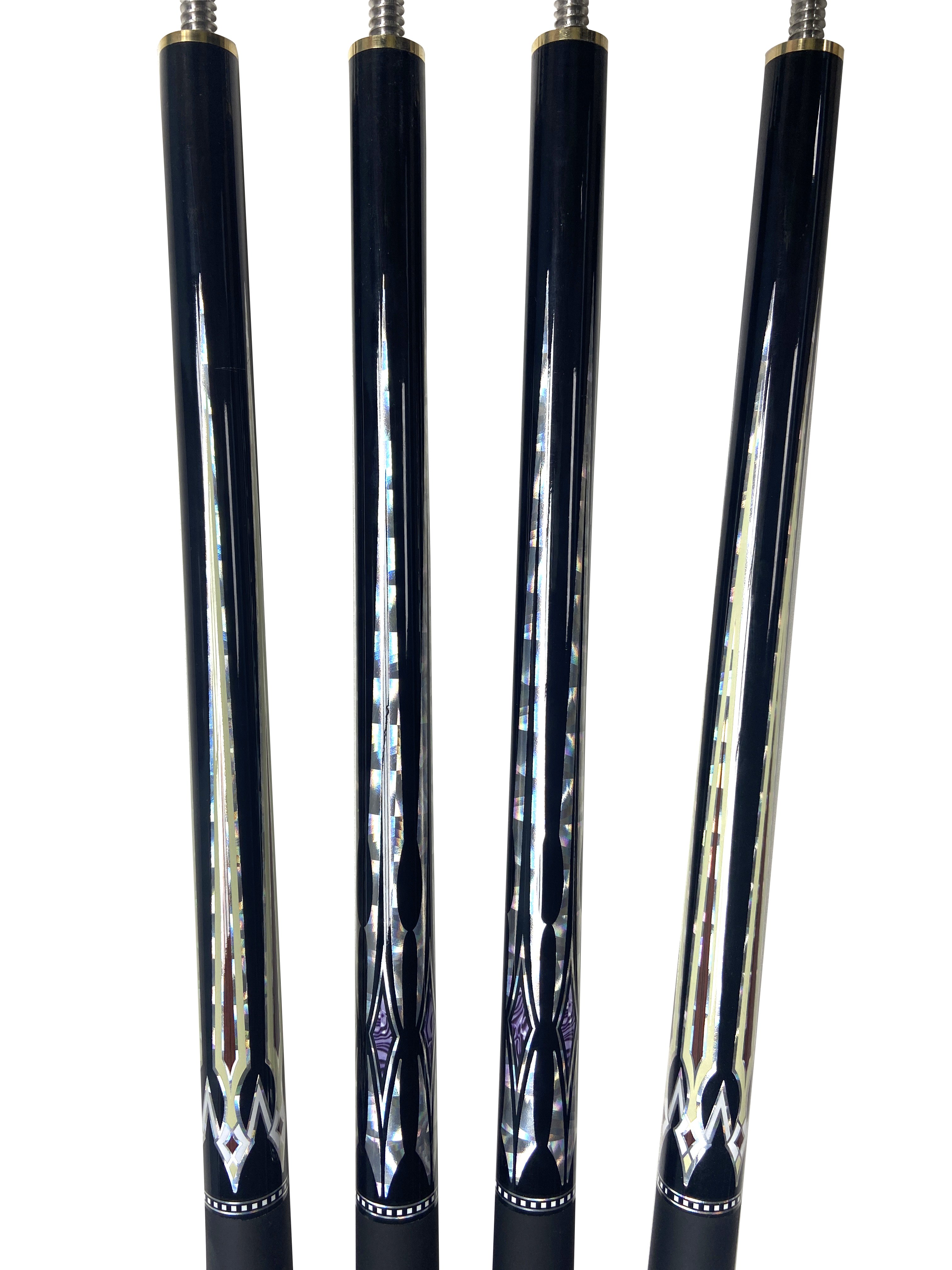 NAIPNI10mm Tips 145cm 1/2 Jointed Carbon Fiber Billiard Cue Snooker Cue Stick