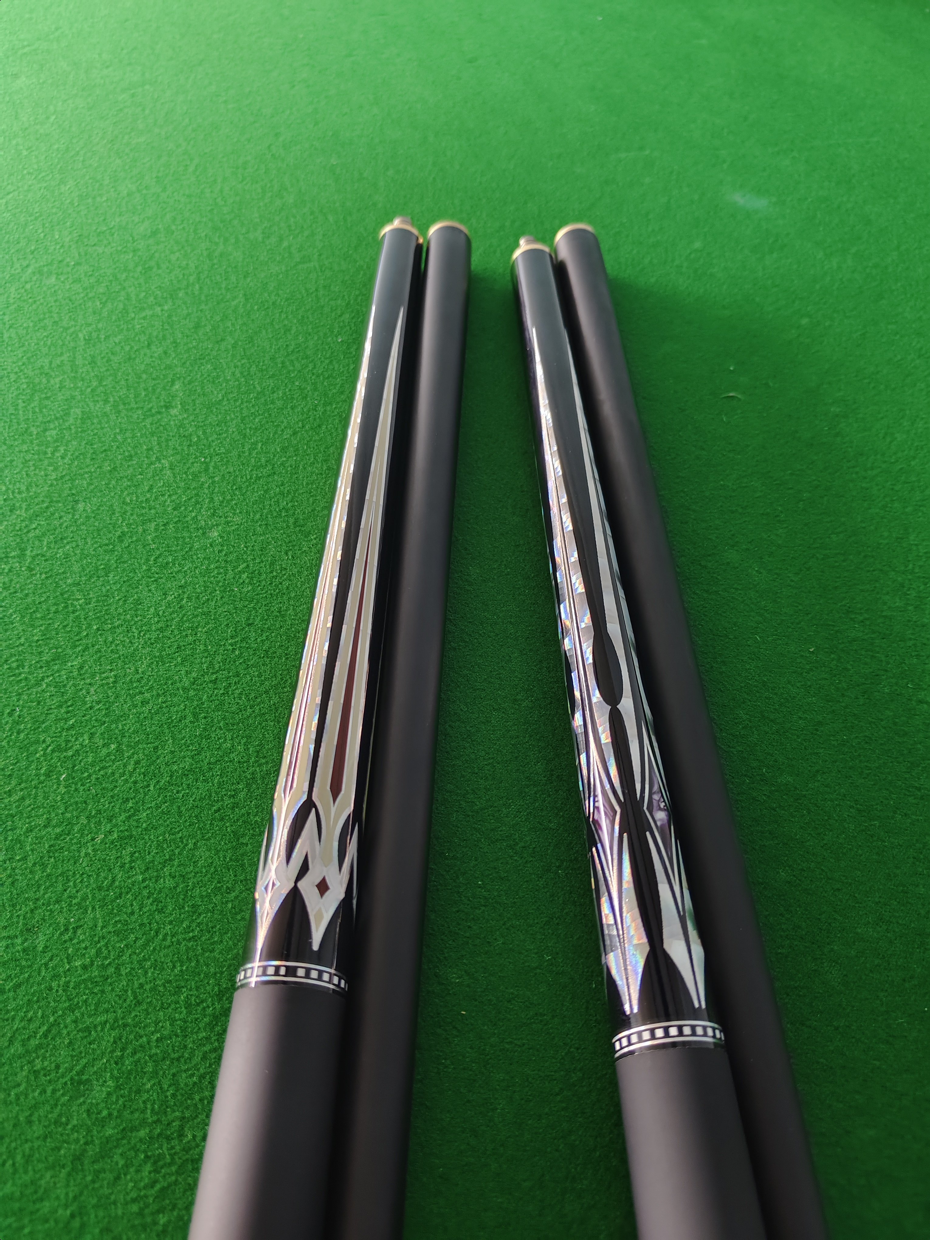 NAIPNI10mm Tips 145cm 1/2 Jointed Carbon Fiber Billiard Cue Snooker Cue Stick