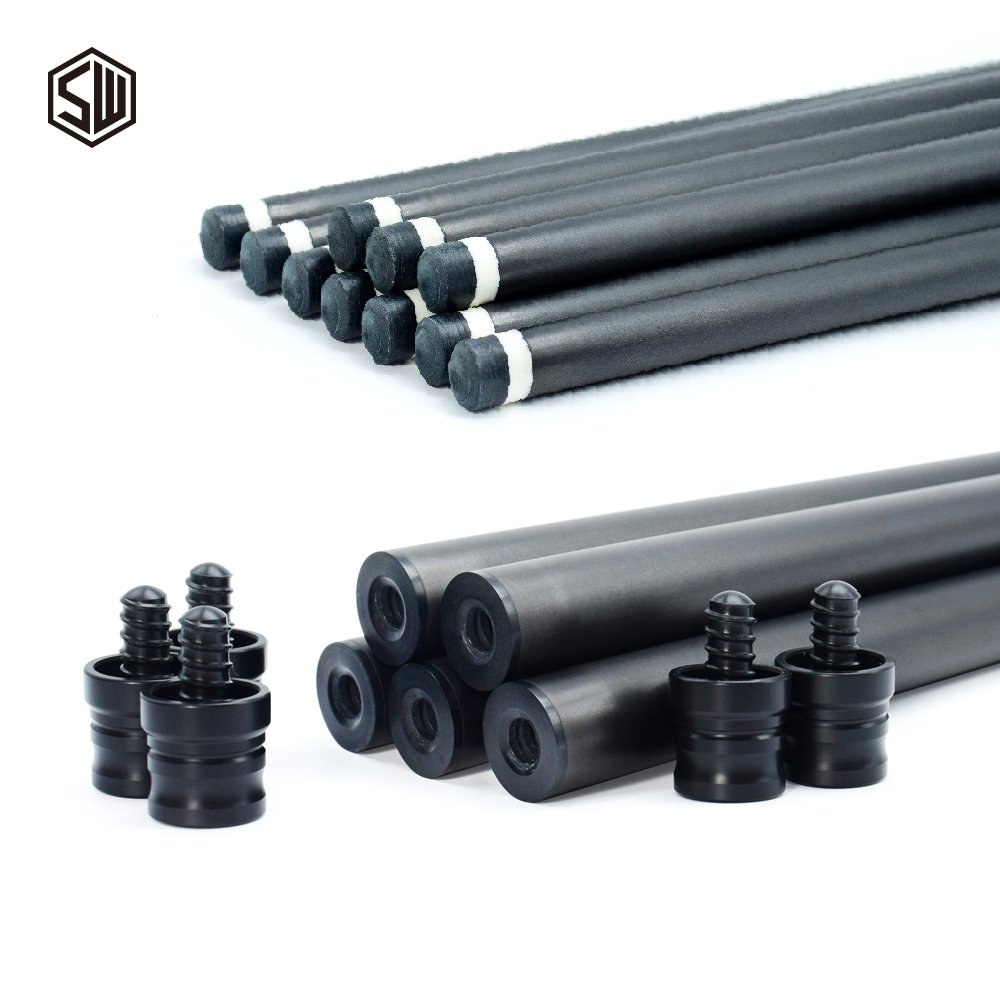 Good Straightness Low Defection 12.4mm 12.8mm 12.9mm Carbon Shaft Pool Cue Billiards