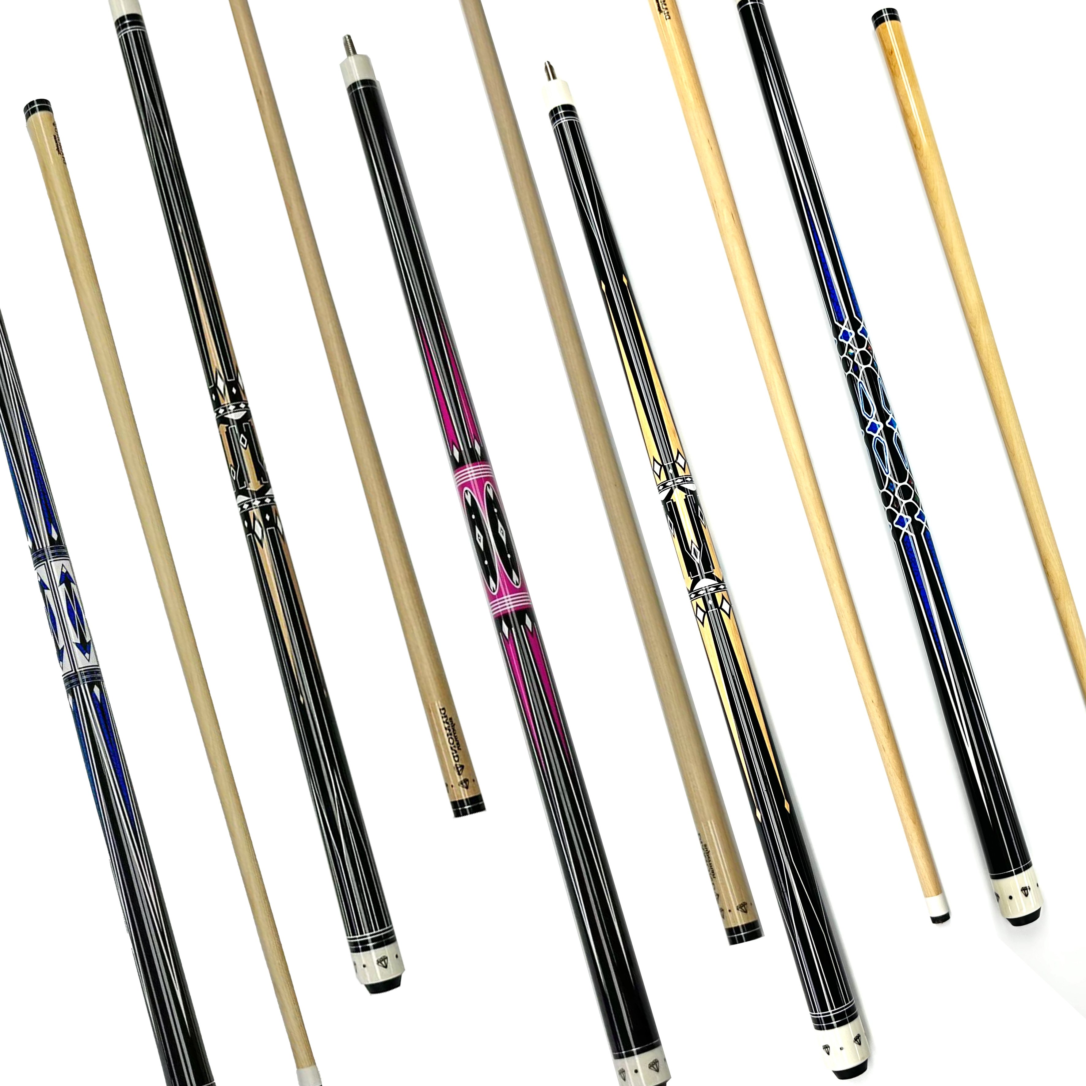Handmade Professional Entry-Level Billiards Cue Chinese Eight Ball American Snooker Ash Material Stainless Steel Joint Cue Stick