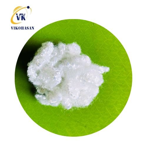 Hollow Conjugated Siliconized Polyester Staple Fiber HCS White 7D64mm From Largest Fiber Factory in Vietnam