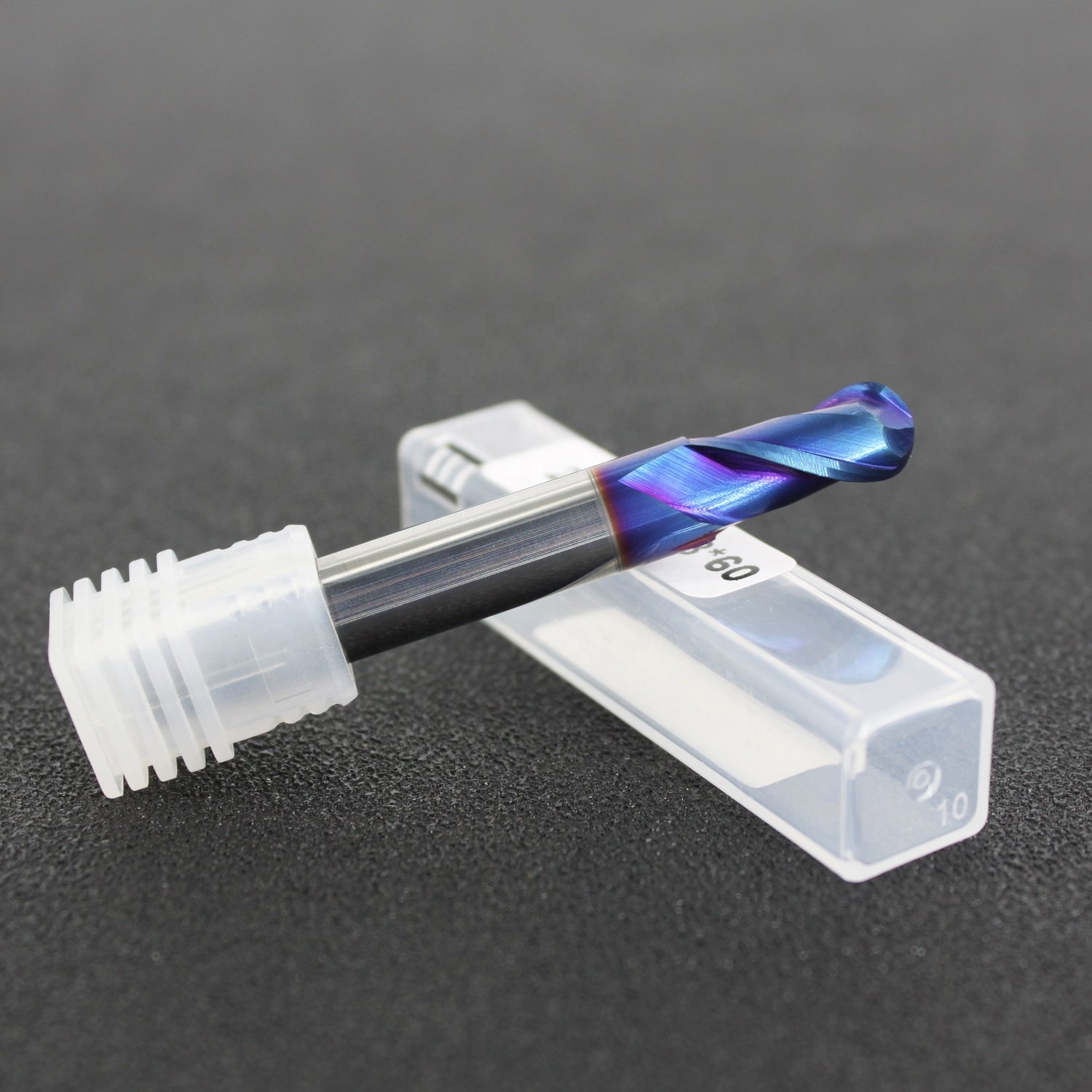 OEM 4 6 8 mm CNC Woodworking Router Tool Bits Solid Ball Nose Nano Blue Coating End Mills Tungsten Carbide Milling Cutters Set