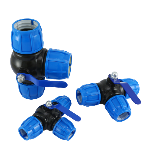 Agricultural PE Pipe Quick Joint Fitting Series Reducing Tee Sloper for Watering High Quality Product