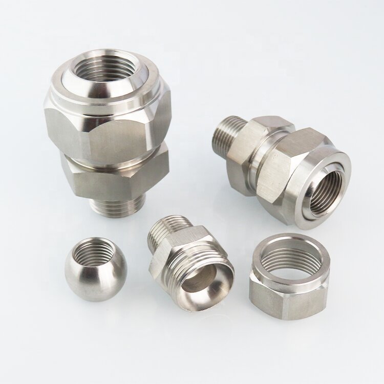 Stainless Steel Adjustable Swivel Nozzle Universal Seat Metal Ball Nozzle Accessories