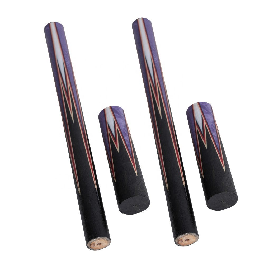 CUEELF New Arrival Handmade 3c Carom 3C Carom Cues Half-finished Pool Cue Stick Inlay Ebony Purple Wood Carbon Carbon Fiber Butt
