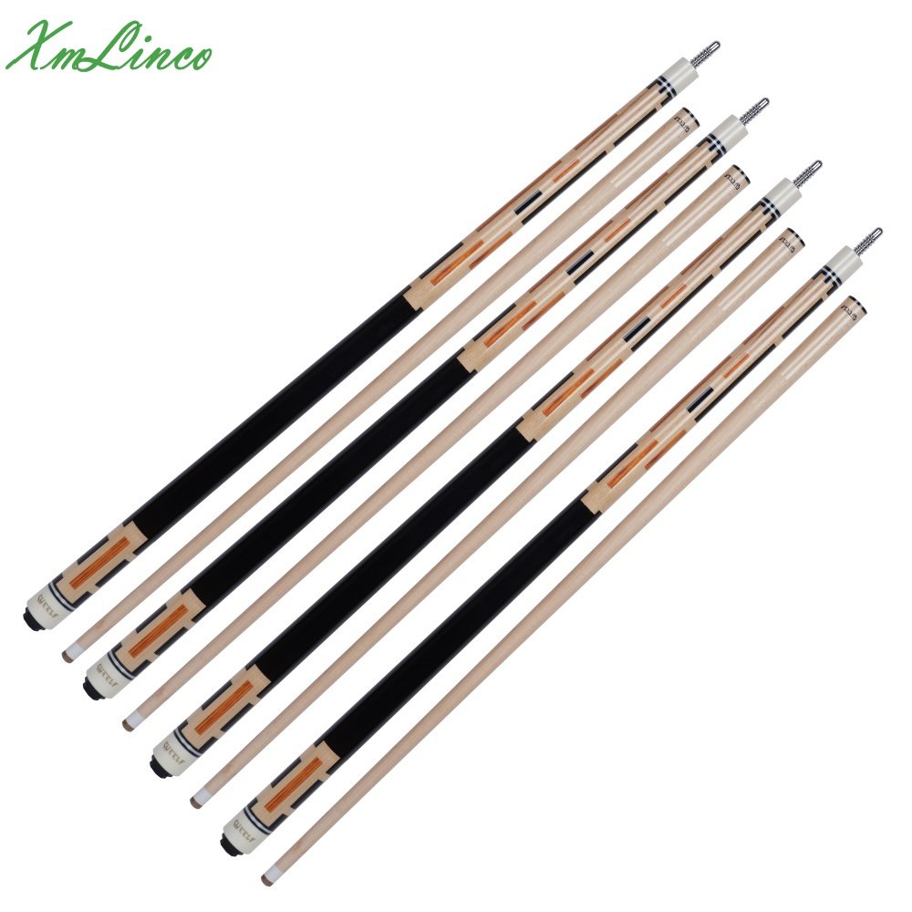 Xmlinco Carom Pool Cue Wholesale Maple Shaft High Technology Sticker Pool Cue Tip Size 11.8mm